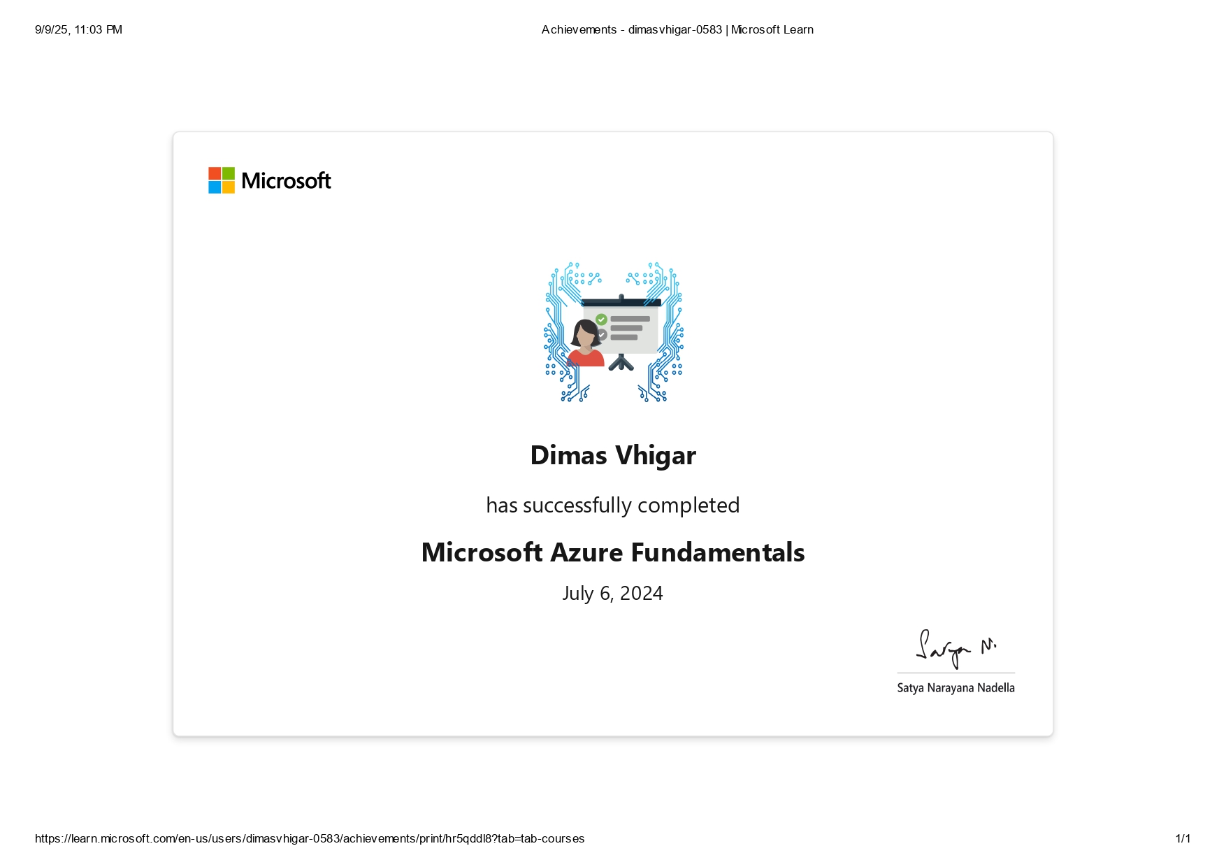 Microsoft Azure Certificate